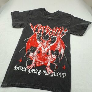 Vitriol “Hell Hath No Fury” Graphic T-Shirt - Size Small